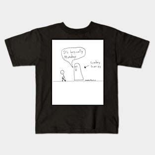 Sunday Ghost (white background) Kids T-Shirt